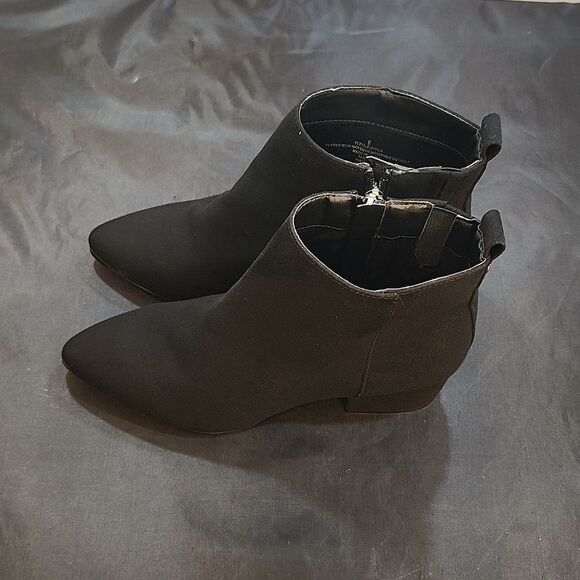A.NEW.DAY POINTED TOE LOW BLOCK-HEEL ANKLE BOOTS - Picture 5 of 16